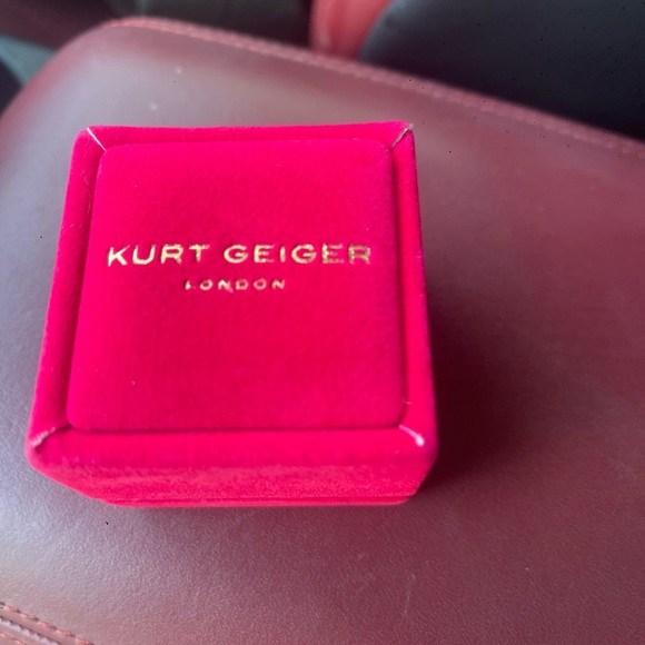 👁️ Evil eye Kurt Geiger London NWT Pink Crystal Statement Cocktail Ring Glam Jew - Picture 7 of 7